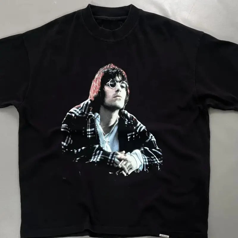 Liam Gallagher Oasis Tee, Oasis Band Shirt, Vintage Liam Gallagher T-Shirt, Music Lover shirt, Oasis Shirt, Oasis Fans