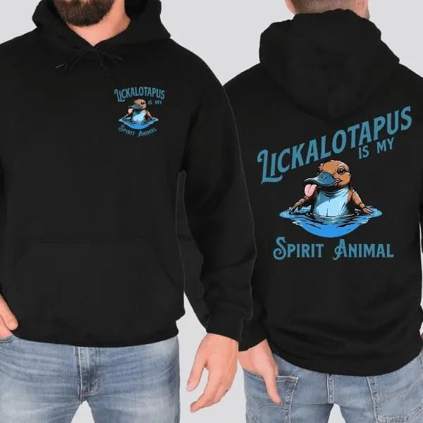 Lickalotapus Is My Spirit Animal Men's Funny Hoodie, Lickalotapus Sweatshirt, Gift for Women for Men Crewneck Menswear