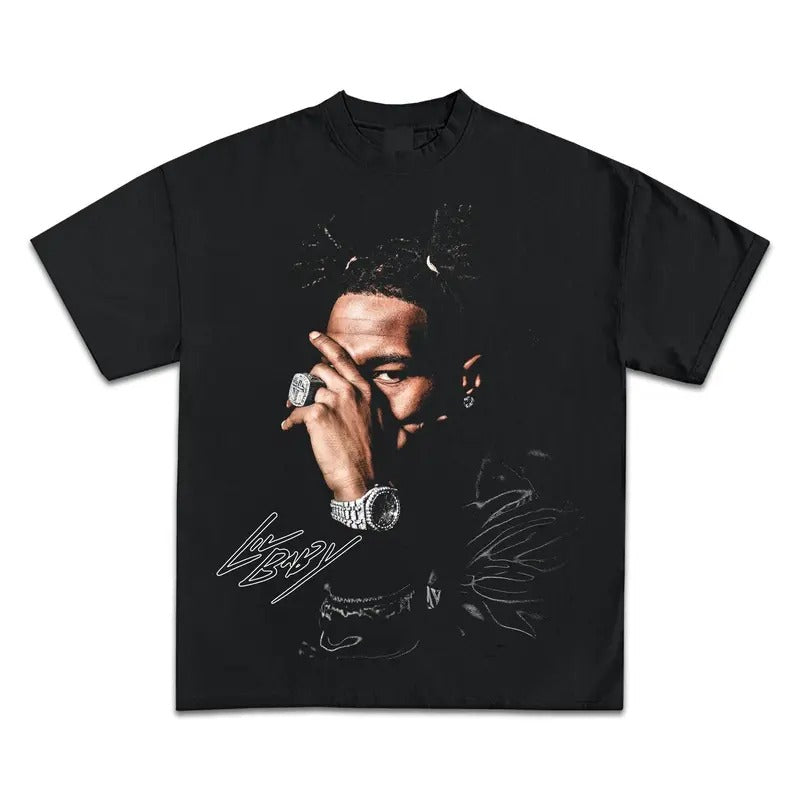 Lil Baby Jumbo Graphic Bootleg T-Shirt Short Sleeve Tee Streetwear