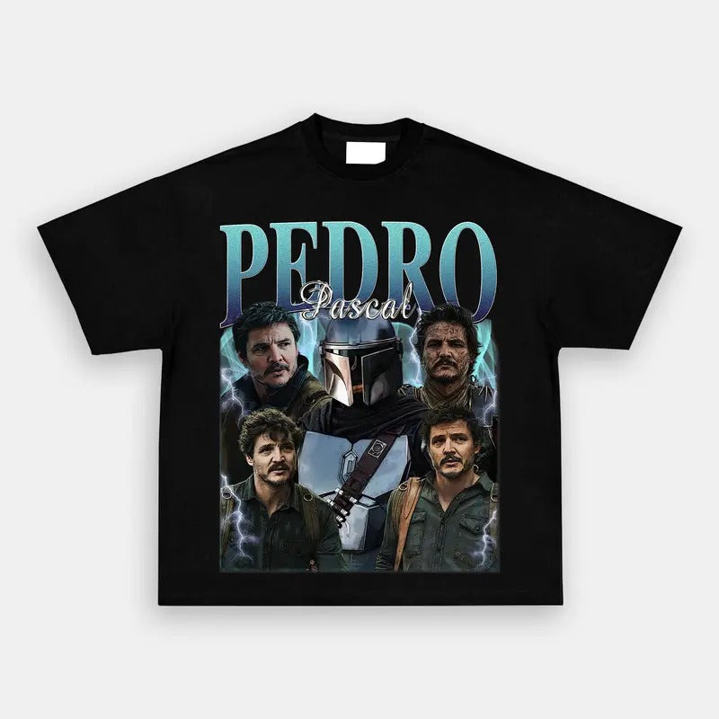Limited Pedro Pascal Vintage Unisex Shirt, Actor Homage tee, 90s retro design graphic T-Shirt Ideal Gift for Him and Her t shirt