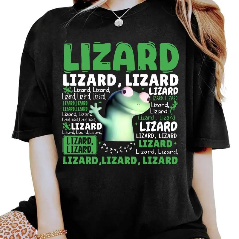 Lizard Lizard Lizard Meme Tshirt Sweatshirt Hoodie, Funny Weirdcore Y2k, Salamander Gecko Tee, Relaxed Fit Shirt, Unisex Sweater Pullover Tee