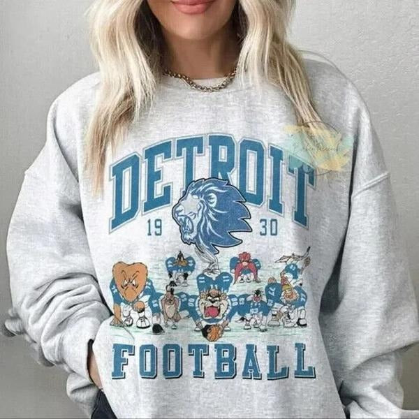 Looney Tunes Detroit Graphic Sweatshirt Unisex Men Women