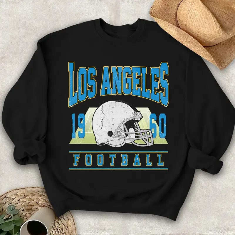 Los Angeles Football Vintage Style Sweatshirt,Los Angeles Football Crewneck,Los Angeles Football Sweatshirt Fan Gift