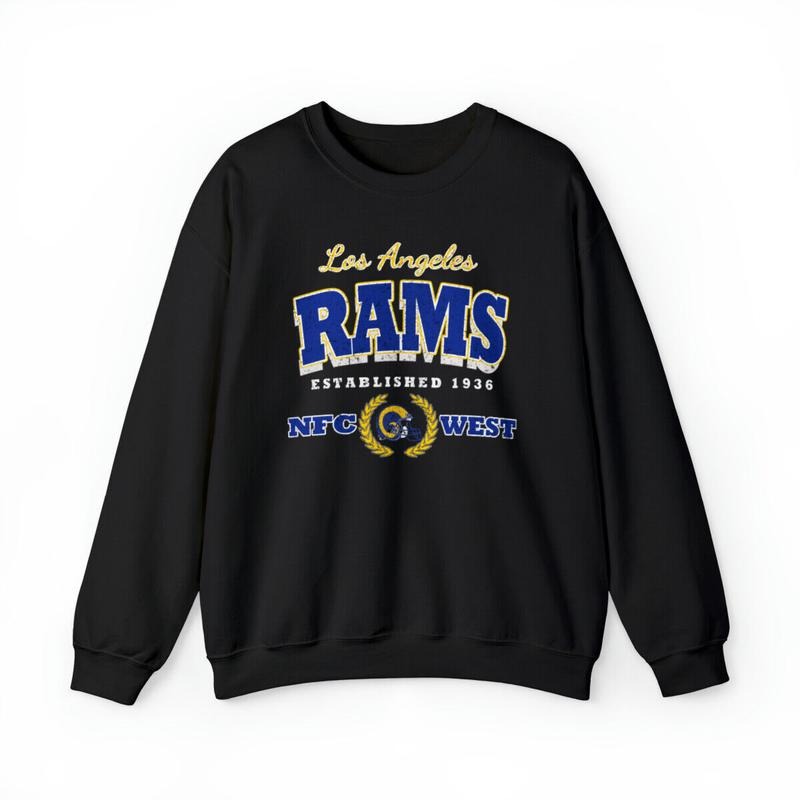 Los Angeles Rams Vintage Football Crewneck Sweatshirt