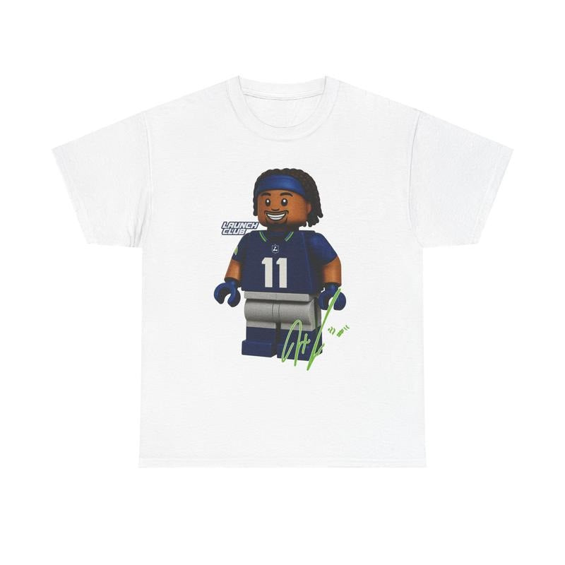 MINI HAWK TEE - SEATTLE Cotton Casual Classic Shirt FOOTBALL JAXON