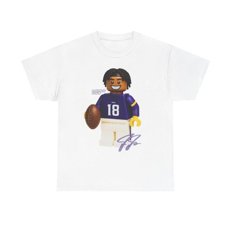 MINI SKOL TEE - Minnesota JJ Football Graphic Vintage Classic Shirt 100% Cotton Menswear T-Shirt