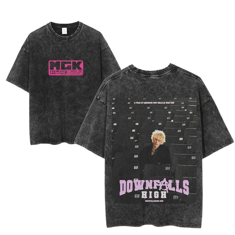 Machine Gun Kelly Downfalls High Graphic T-Shirt, MGK Movie Tee, Pop Punk Rock Merch, Vintage Film Poster Shirt, Unisex Streetwear Top