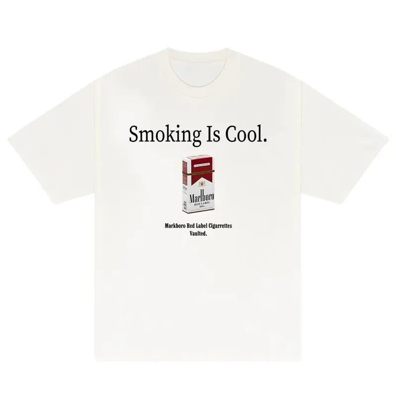 Marlboro Smoking Is Cool T-Shirt, Graphic Tee Unisex Fashion Clothing Streetwear