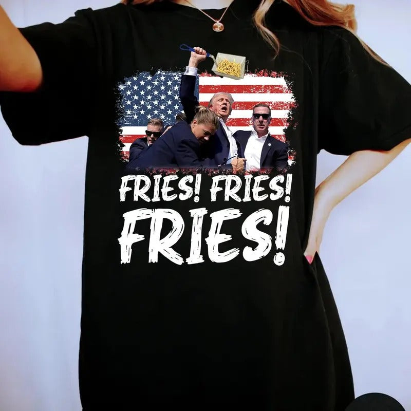 McDonald Trump Funny T-Shirt, Anti Biden T-Shirt, Trump Biden T-Shirt, Biden Wearing Trump Hat T-Shirt, Trump 2024 T-Shirt, Trump 2024 T-Shirt