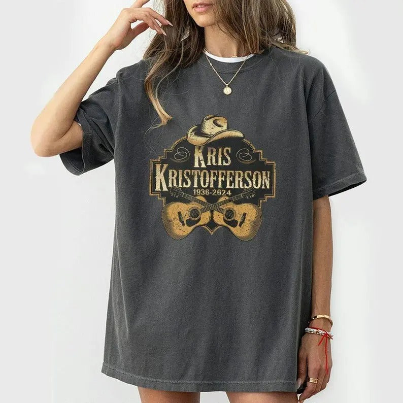 Memorial Kris Kristofferson Shirt, Memorial Commemorative Gift, Life Of The Country Music Legend Unisex Shirt