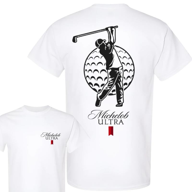 Michelob Ultra Golf Tshirt , Double Side ,Full Color, Men's Tops , For Him , For Her,Michelob Ultra Tee