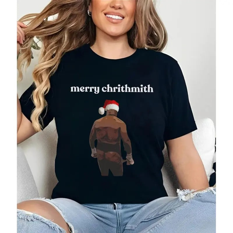 Mike Tyson Butt Funny Ugly Christmas Shirt, Long Sleeve Tshirt, Unisex Mens, Womens Xmas Tee, Xmas Gift For Him, Her, Unisex Sweater Pullover Tee