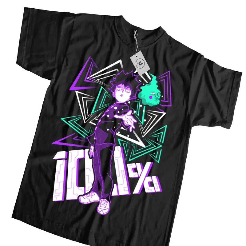 Mob Psycho 100 Shirt Shigeo Kageyama Angry Rage Anime Manga new shirt T-Shirt S-4XL