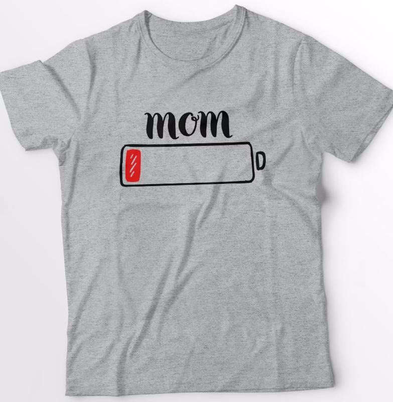 Mom Life Low Battery Shirt Tired As A Mother Mom Tired Shirt Gift For Mom Shirt Funny Mom Shirt Tired Mom Shirt New Mom Gift Gifts For Mom
