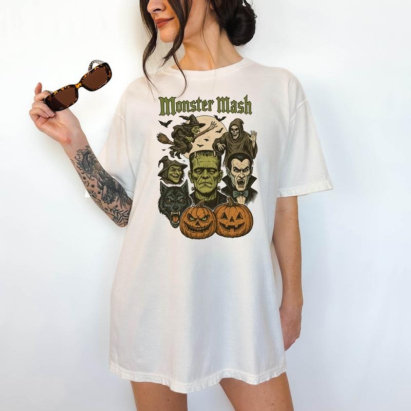Monster Mash - T-Shirt, Unisex T-Shirt, Funny Tee, Comfortable Shirt, Hallowen Theme