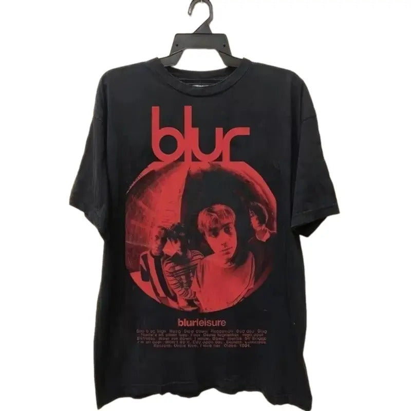NEW Blur Band Album T-Shirt Unisex HOT Music Tour Shirt Graphic Short Sleeve Tee Top