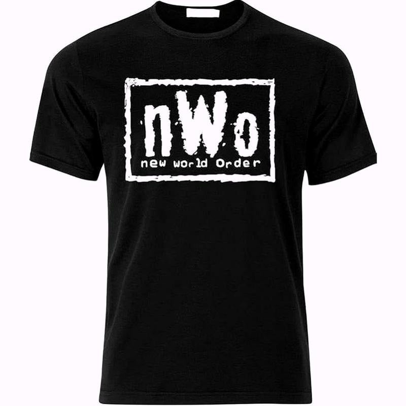New World Order T-Shirt NWO Tee Pure Cotton Casual Street Style Crew Neck Short Sleeve T-Shirt Tops Trendy for Women for Men