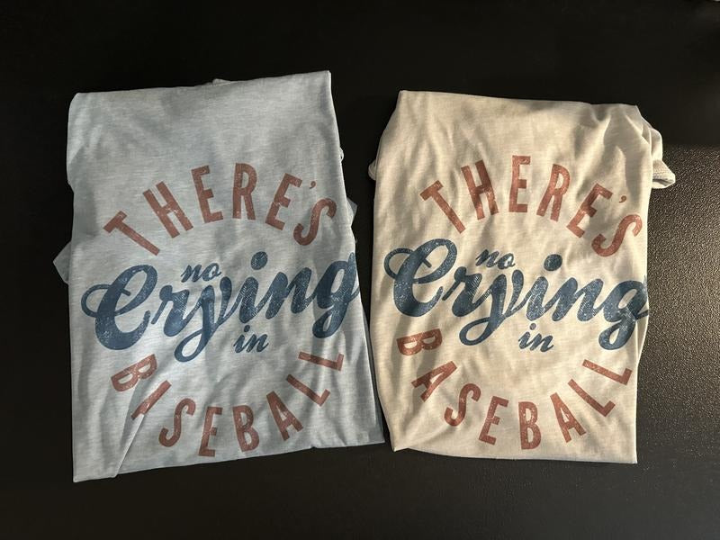 No Crying In Baseball Vintage T Shirt