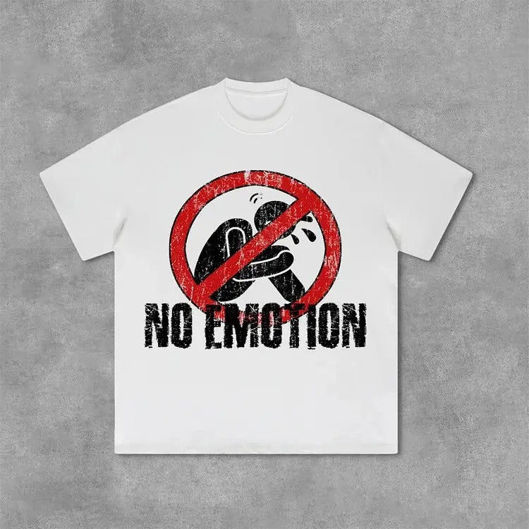 No Emotion Graphics Print Cotton T-Shirt, S to 4XL, Menswear