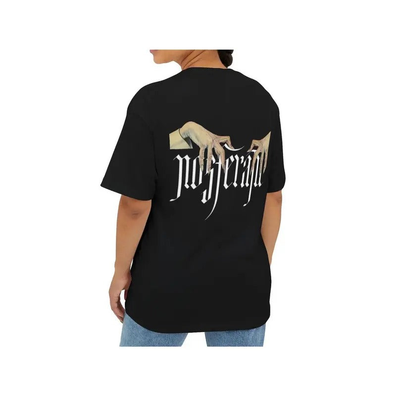Nosferatu Oversized Tee - Unisex Boxy T-Shirt, Vampire Graphic Shirt, Gothic Horror Top, Dark Oversized Tee