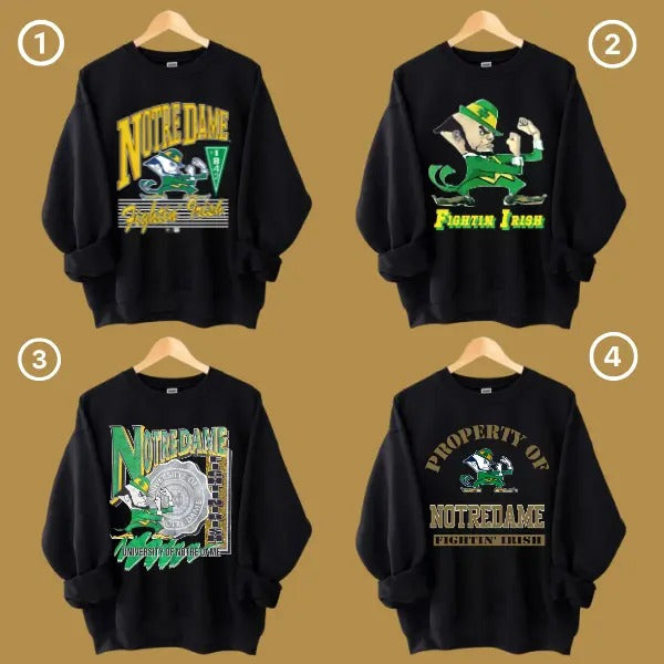 Notre Dame Fighting Irish Vintage Football NCAA Hoodie, Vintage University Of Notre Dame Hoodie, Unisex Vintage
