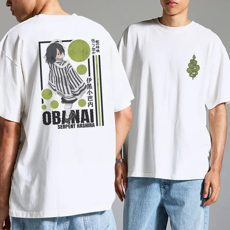 Obanai Serpent Hashira Shirt, Obanai Iguro Snake Hashira Sweatshirt, Demon Slayer Anime, Kimetsu No Yaiba Arc, Anime lover sweatshirt hoodie, Gift for him, gift for Friends, Cotton Menswear, Y2k shirt, trendy design shirt, Graphic Shirtstyle{n002}3