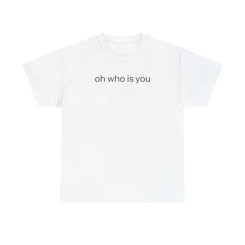 Oh who is you T-shirt, Unisex Vintage Graphic Tees Gothic Grunge Y2k Emo Scene Amity Affliction Style Clothes Men Women Streetwear