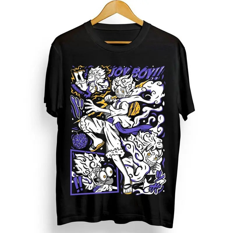 One Piece T-shirt Monkey D Luffy Gear 5 Zoro Yamato Franky Ace Anime Gift Shirt