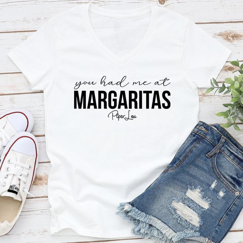 You Had Me At Margaritas Apparel, Proudly Printed In The USA, Tee / Tank / V Neck Gray / White / Blue / Hot Pink / Orange, #sassy #cute #blackprintstyle{n002}2