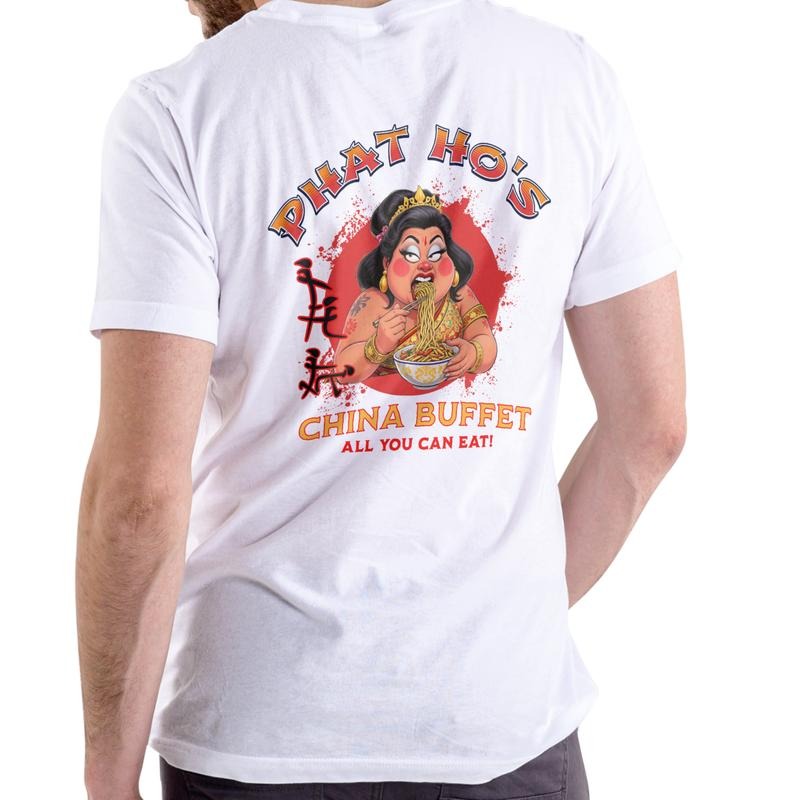 PHAT HO'S CHINA BUFFET, T Shirt, Unisex Cotton graphic T Shirt