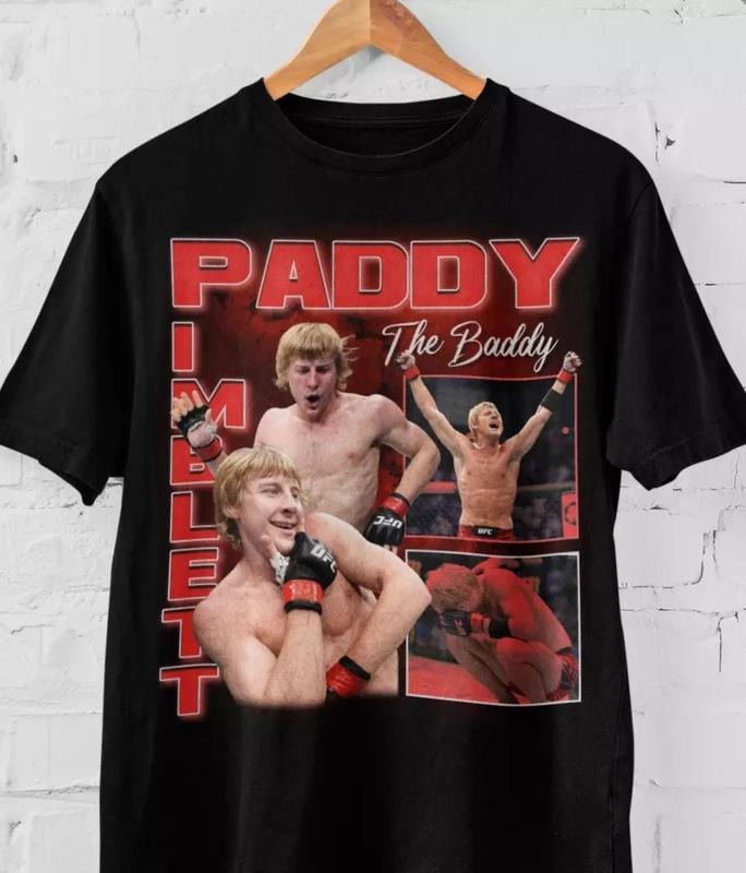 Paddy Pimblett The Baddy MMA Vintage 90s Retro Graphic Collage T-Shirt, Fighter Champions Boxing Jiu Jitsu Vintage 90s Retro Shirt