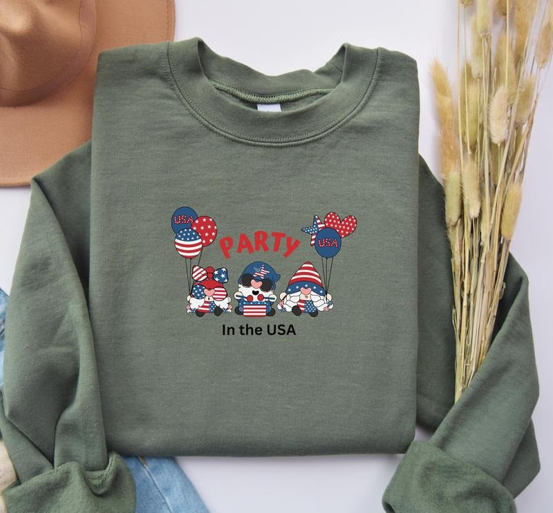 Party In The Usa Shirt4th Of July Shirtfamily Matching Shirtfunny 4th Of July Shirtindependence Day Shirt Gnome Tshirtusa Summer Shirt