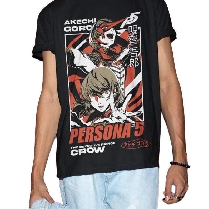Persona 5, Goro Akechi, Shin Megami Tensei, Game Gift, Gaming Shirt, Anime T-Shirt, Manga Shirt, Gift for Gamer,Online Gamer Gift Video Game