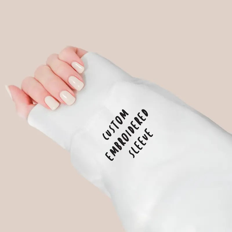 Custom Embroidered Sleeve // Personalized Gift