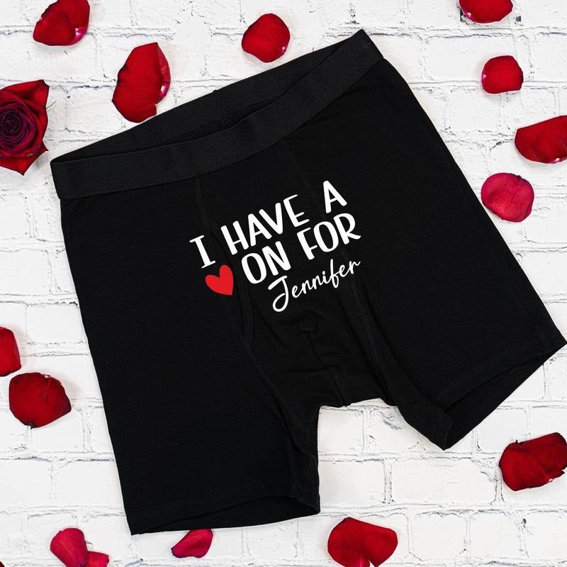 Personalized Men Underwear, Custom Valentine Gift For Husband, Funny Boxer Briefs, Anniversary Gift For Husband, Groom Wedding Present, Gift Idea For Him.