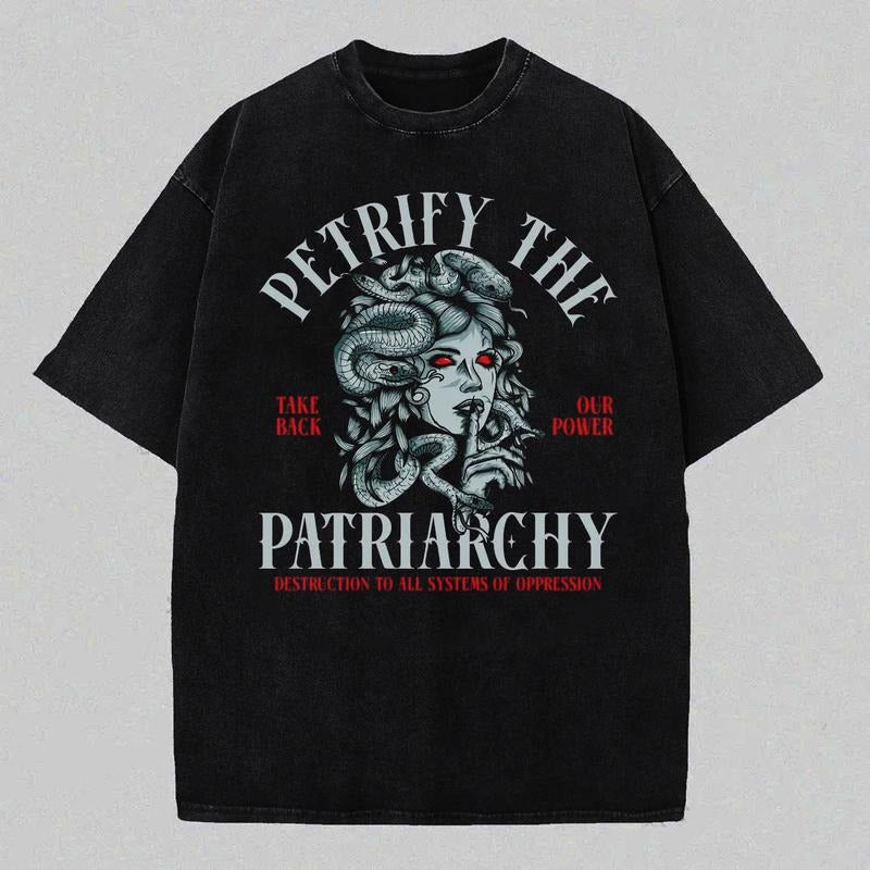 Petrify The Patriarchy Shirt, Medusa Shirt, Smash The Patriarchy Tshirt, Feminist Shirt, Womens Rights Shirt, Gift for Women, Political Tee Top Womenswear