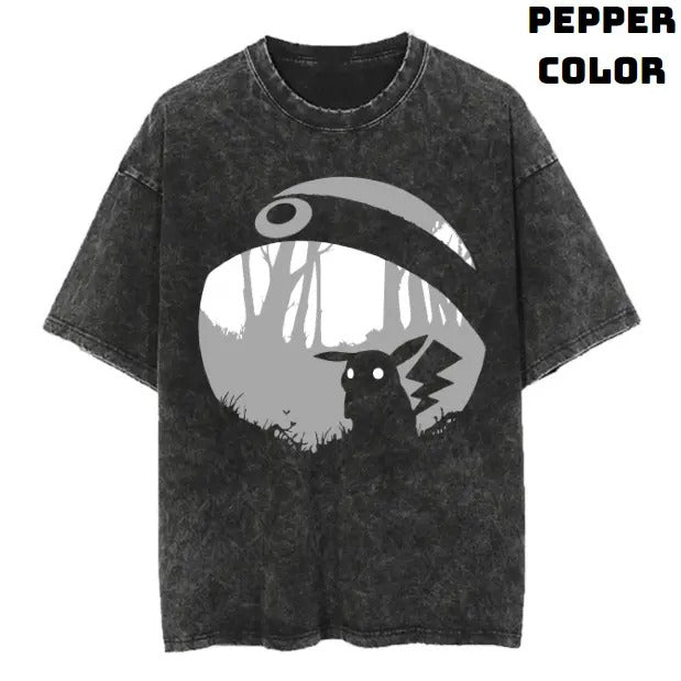 Pikachu Limbo Vintage Tee, Pikachu Shirt, Pokemon Shirt, Anime Manga Shirt, Halloween Shirt, Vintage Graphic Tee, Unisex T-Shirt, Gift For Fan Pokemon, Crewneck Short Sleeve Shirt Top Menswear Streetwear