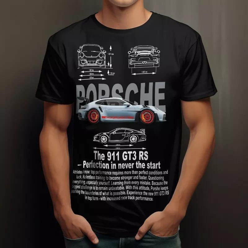 Porsche 911 GT3 RS Shirt All Size Unisex Shirt, Gift for Car Enthusiasts, Porsche Lover Shirt, Porsche T-shirt, Sports Car Racing Fan T Shirt