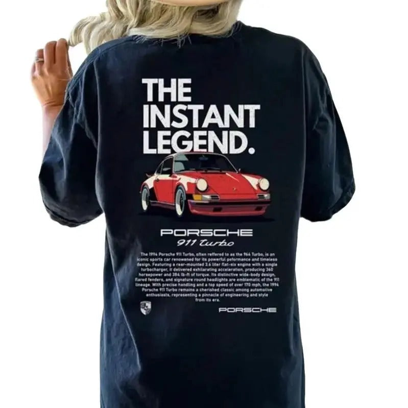Porsche 911 Turbo T-Shirt DRG, Unisex T-Shirt Crewneck, Awesome Porsche Short Sleeve Top Womenswear