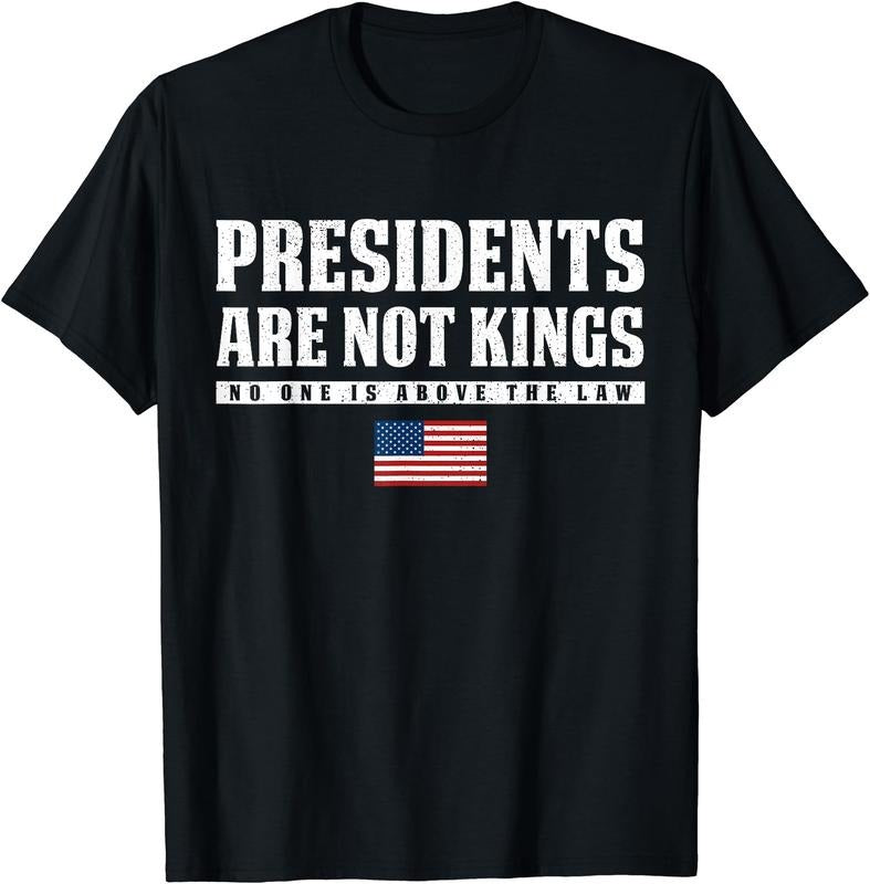 Presidents Are Not Kings USA Flag No Kings In America T-Shirt | Unisex Cotton Tee Gift, Crewneck, Short Sleeve