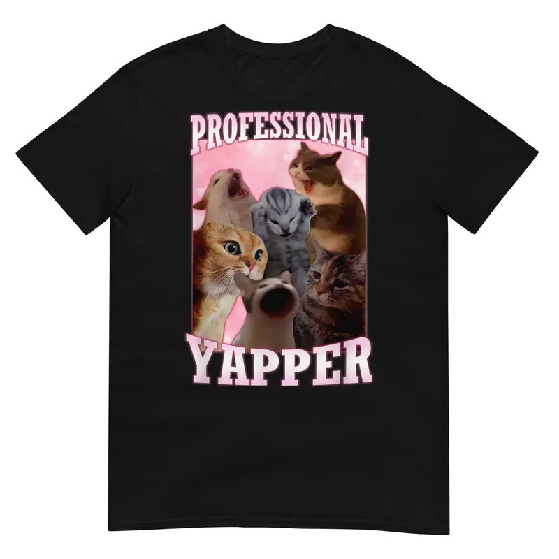 Professional Yapper Funny Cat T-Shirt