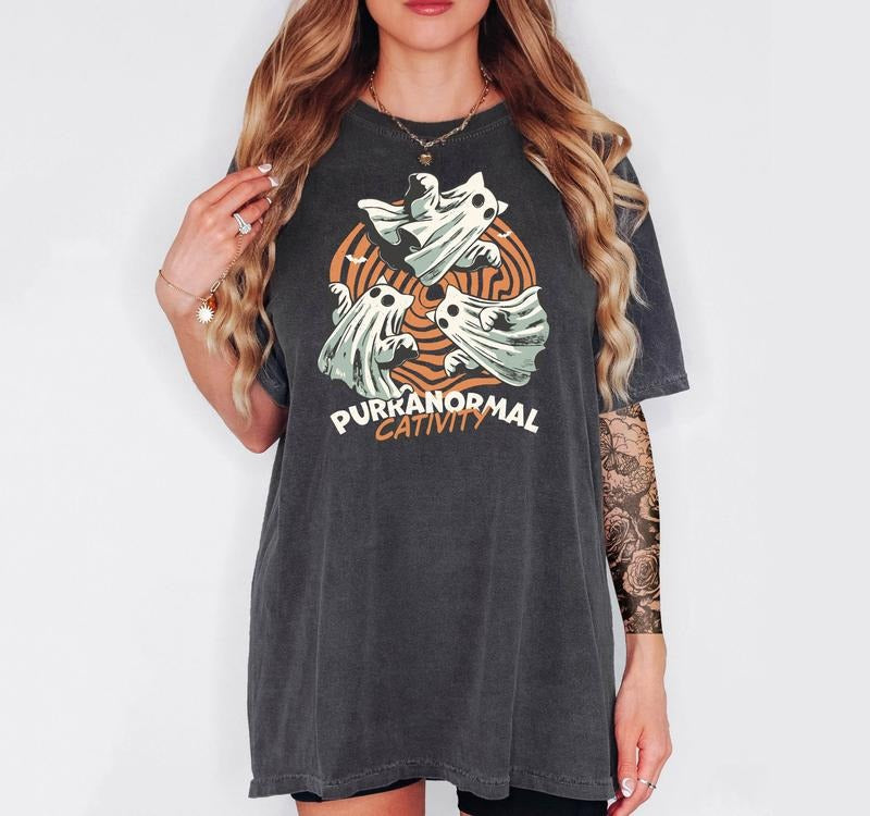 Purranormal Cativity- T-Shirt, Unisex T-Shirt, Funny Tee, Comfortable Shirt