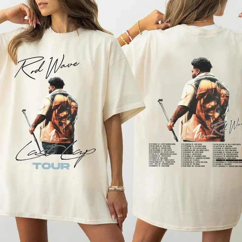 R0d Wave Shirt, R0d Wave Last Lap Tour Music Tee, R0d Wave Rapper T Shirt, Rod Wav3 Tee, Unisex Short Sleeve Tee Shirt Top Womenswear