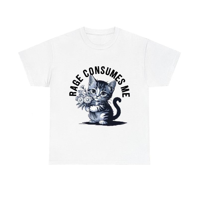 Rage Consumes Me Funny Kitty Unisex T-shirt