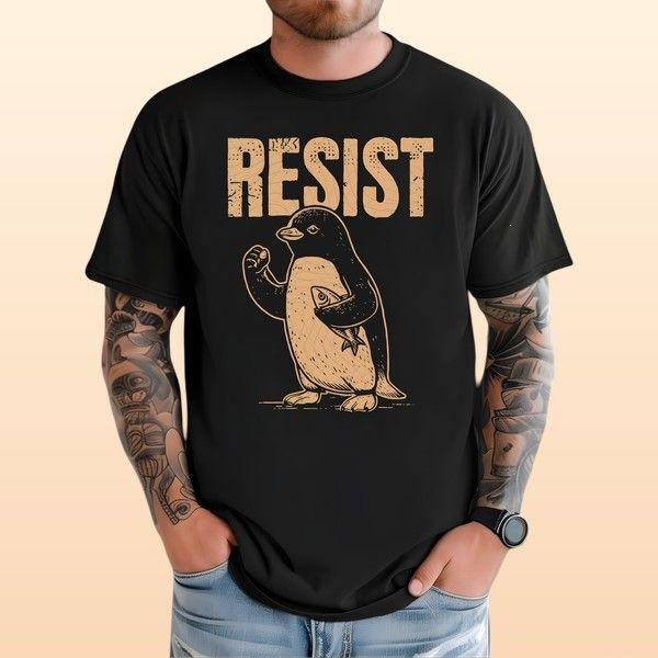 Resist Hand Off T-shirt Retro Vintage Hiphop Style Oversized Soft Cotton