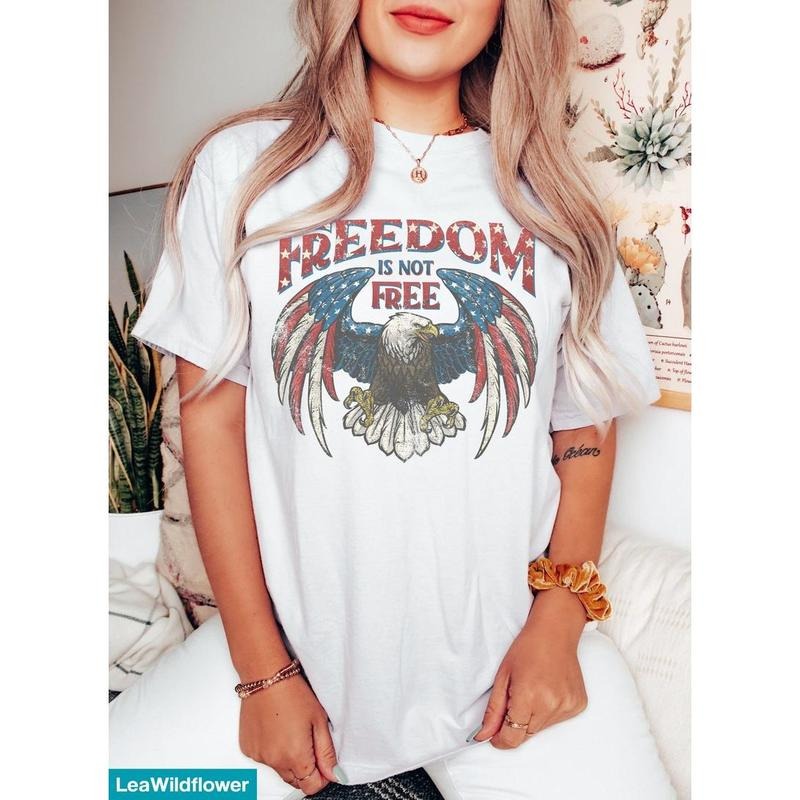 Retro 4th of July Shirt, Red White and Blue, America shirt, Fourth of July Shirt, Vintage 4th of July, Independence Day Tee