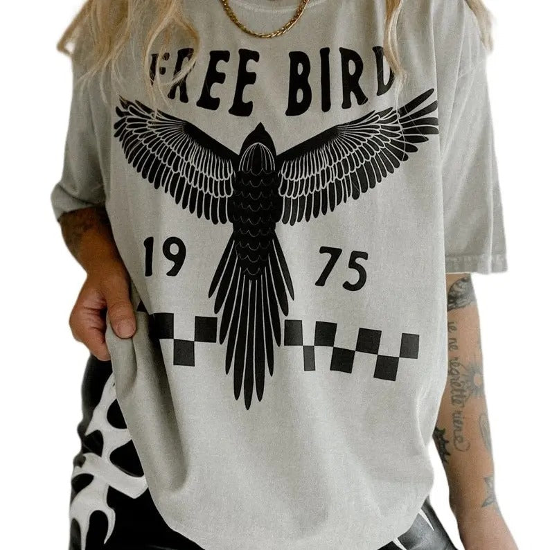 Retro Freebird Graphic Tee, Vintage Inspired T-Shirt, Boho Hippie Tee, Gift For Jugglers, Fashion Trends