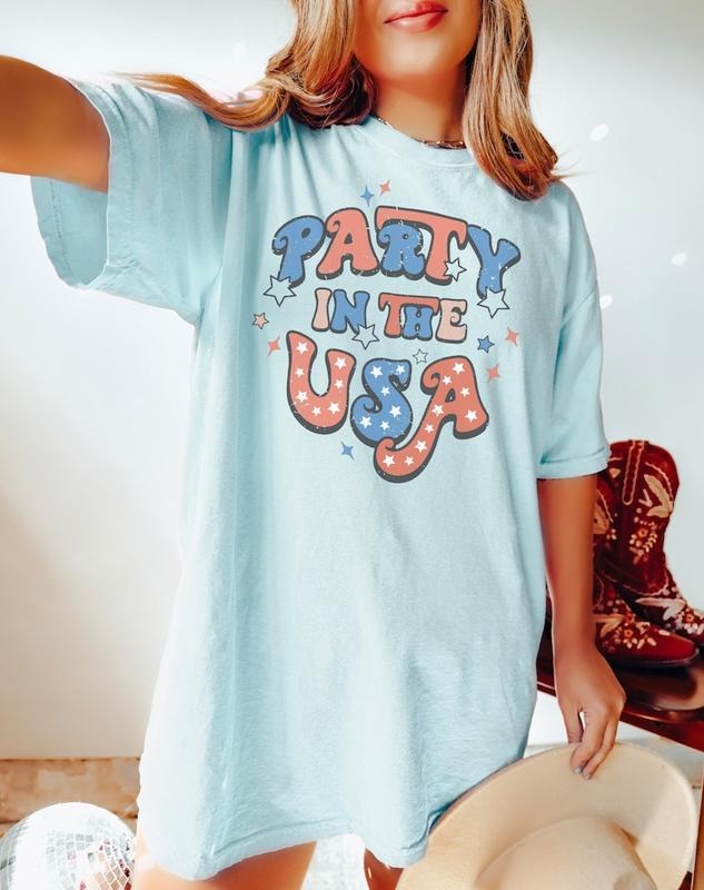 Retro Party in the USA Graphic Tee, 4th of July Graphic Tee, Party in the USA Graphic Tee