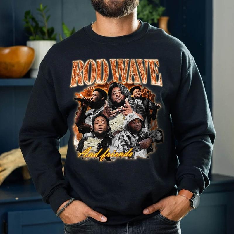 Retro Rod Wave And Friends 2 90s Shirt, Vintage Rapper Bootleg Graphic Unisex Shirt, Hoodie, Sweatshirt, Graphic Rod Wave Signature Shirt, Rod Wave Nostalgia Shirt, Rod Wave 90s Vintage Shirt, Rod Wave Rapper Shirt, Rod Wave Fan Shirt