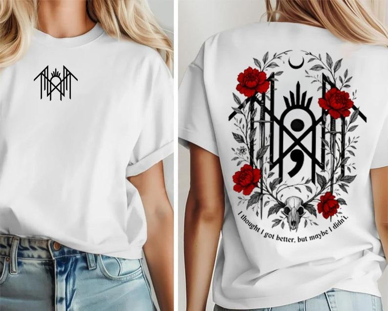 Retro Sleep Token Flowers Red Only Back Shirt, Sleep Token Tour 2025 Tee, New Song Concert Tour, Gift for Men for Woman Menswear Graphic Casual Top